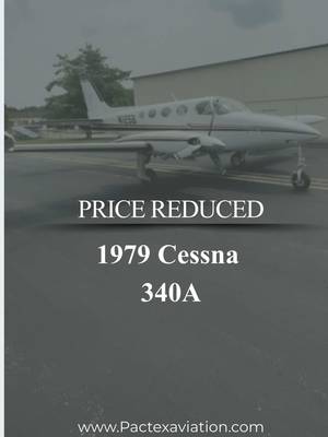 1979 Cessna 340A | N12SB Now offered at $330,000. Full specs & photos at Pactexaviation.com #cessna340 #aviation #aircraftforsale #generalaviation #pilotlife 
