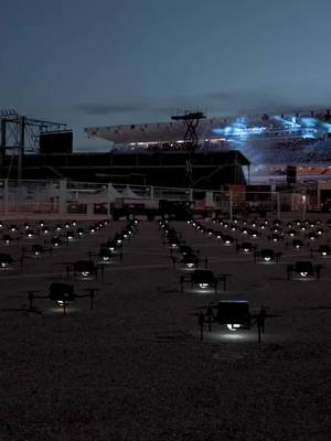 BTS footage of drones launching into the sky at the Grandstand Show presented by Freedom Mobile! ✨ This year, experience Freedom Mobile Presents: Stampede in the Sky, a reimagined drone show choreographed to the music of Grandstand Show Headliner High Valley. The night continues with the iconic fireworks finale, lighting up the Calgary skyline night after night. Only at the Calgary Stampede, July 3–12. LINK IN BIO to learn more and get your Evening Show tickets today! @highvalleyofficial