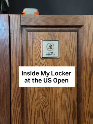 Inside my locker at the US open!!!