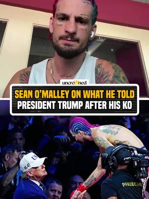 "Happy birthday, I knocked out a Canadian for you." Sean O'Malley's words to President Trump after his #UFCWhiteHouse KO win. #HelwaniShow
