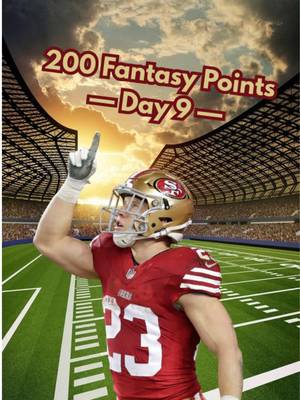 Trying to score 200 Fantasy Football points based on the 2025 NFL Season: Day 9 #acshear #nflfilter #200fantasypoints #fantasyfootball #sports 