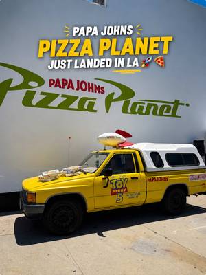 #ad The Papa Johns Pizza Planet just popped up in LA and no detail was missed. 🚀🍕  Between the claw machine packed with Toy Story prizes, the iconic Pizza Planet truck, the fun photo booth, and plenty of pizza, it felt like stepping right into the movie!  There’s also limited-time Toy Story 5 Personal Pizzas available now at participating Papa Johns locations. And don’t forget to catch Disney and Pixar’s Toy Story 5 when it hits theaters June 19. 🎬  @Papa Johns  #PapaJohnsPartner #losangeles #thingstodoinla #lapopup 