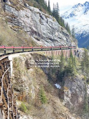 7 Day Alaskan Cruise on the Norwegian Encore Day 4: Skagway Alaska 🚂 #alaska #skagway #whitepassrailway #alaskacruise #alaskancruise @Norwegian Cruise Line 