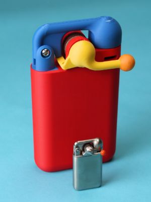 The objects in our lives shouldn't just do their jobs — they should inspire us as well. Modern lighters lost the magic that vintage lighters possess. Older designs often have these elaborate and clever mechanical interactions to send a spark towards the wick. It's a small miracle that a little tool in our pocket can create fire, so it makes sense to celebrate that moment. Inspired by these vintage references, we designed a lighter that doesn't just spark a flame, but that also feels delightful and fun to use. We hope you enjoy the Swingtop Lighter, available now online.