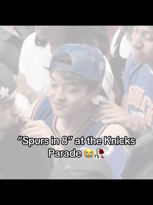 Yelled Spurs in 8 at the NY Knicks Parade 💔 #fyp #jasontheween #knicks #newyork #spurs