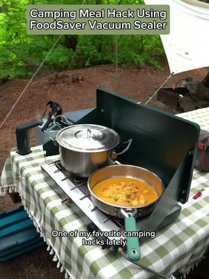 #ad #FoodSaverPartner One of my favorite ways to prep for camping trips is making a big batch of dinners ahead of time, freezing the leftovers and vacuum sealing them with the @foodsaverbrand Vacuum Sealer! Things like curry, chili, soup, and pasta sauce reheat so well at camp, and vacuum sealing them helps keep everything fresh until we’re ready to use it. I also love that the portions take up way less space in the freezer, which makes meal prep and storage so much easier. When we’re ready to eat, all I have to do is heat everything up and make some fresh rice or pasta to go with it. Less cooking at camp, less food waste, and more time enjoying the outdoors. 🙌