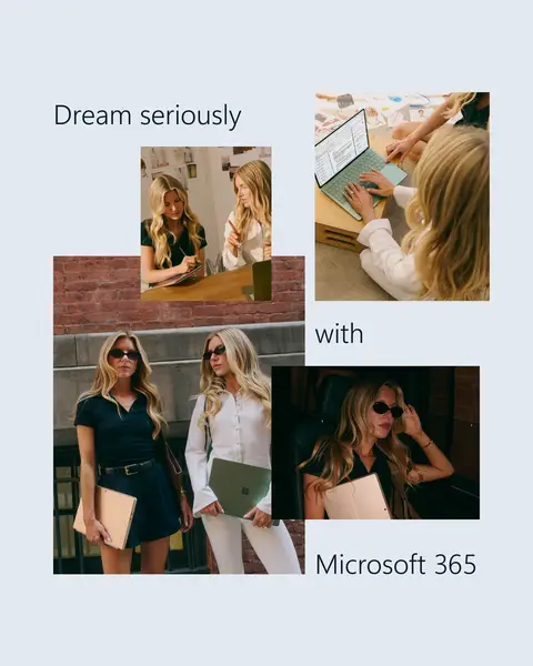 Plan. Schedule. Brainstorm. The vision is yours. Microsoft 365 helps with everything that comes next.​