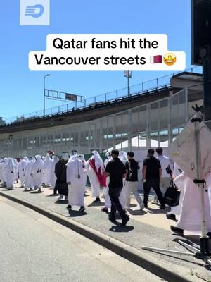Qatar fans are READY for their team to take on Canada 😤🇶🇦 #qatar #vancouver #yvr #worldcup2026 #fifa 