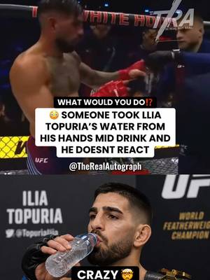🚨 SOMEONE SNATCHED HIS WATER⁉️ #MMA #UFC #sportsmedia 