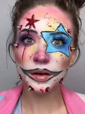 Summer Clown 👗🩸💞🩱🍉 #newmakeup #makeuptransition #makeuptransformation #glammakeup #fakeblood 