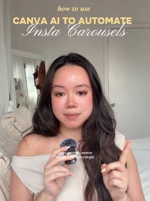 How to use Canva AI to automate and instant instantly create your Instagram carousel post! #techugc #canvaai #contentautomation #automation #ugctech 