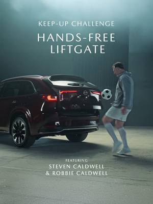 Ex-pro Steven Caldwell tries out the Hands-Free Liftgate. See more of the Mazda CX-90 at Mazda.ca.