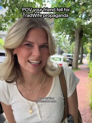 Guess what she plans on naming her kids when is blessed enough to have some! #satire #tradwife #comedy #pov #america 