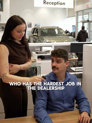 Who has the hardest job at the dealership? 👀