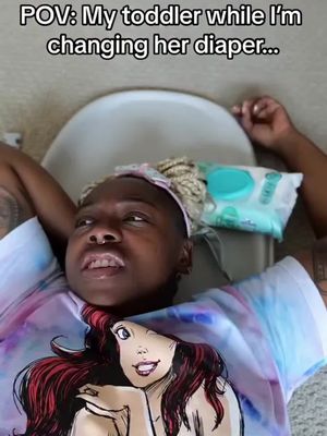 Wilde has chosen the changing table to debut her new talk show 🤷🏾‍♀️ #parentinghumor #blackestregards #amberwallincomedy