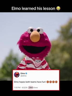 Bro saw the videos 😭😭😭 #elmo #worldcup #knicks #spurs #usa (via Elmo/X)