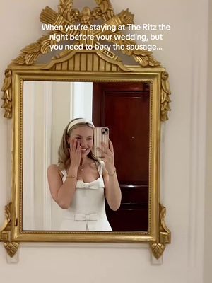 And guess what… IT WORKED! 🤣😭🤍 #weddingsausage #2026wedding 