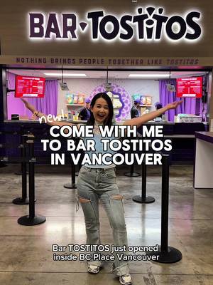 #ad Okay, nobody told me BC Place Vancouver had THIS! I checked out the new Bar TOSTITOS with @tostitoscanada and tried their FIVE loaded nachos and honestly, they’re SO good. They’re open June 13, 2026 to December 2029 for ALL games, concerts and live events! The delicious, culinary inspired flavours are Canadian Classic, Beef Taco, Peri Peri Chicken, Island Jerk Chicken, Classic Nachos! Now tell me, which one would you order first?  📍Bar TOSTITOS - Section 207 Entrance G #BarTOSTITOS #vancouver #nachos #vancouverfoodie  