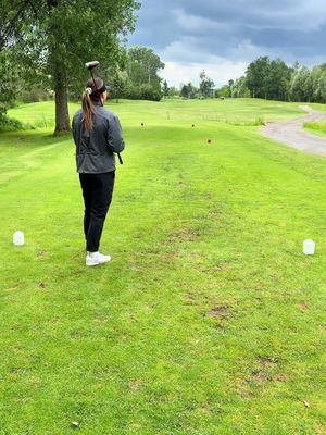 In my golf vlogging era, but only filming drives because my short game is not to be seen 💩