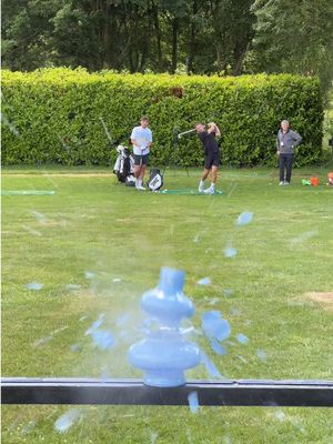 Back with recent damage we have caused… #golf #golfing #challenge #trickshot 