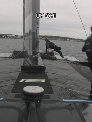 When you try to be nonchalant 😅 #SailGP #sailing #racing 