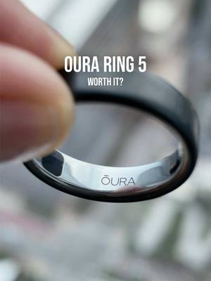 I bought and tested the Oura Ring 5 for two weeks so you do not have to. Five things stood out. It is significantly smaller and less bulky than the Ring 4, the metrics it tracks are almost endless, Symptom Radar and Resilience are genuine standout features, the app experience is a ten out of ten, and the membership is six dollars a month for all of it. The ring itself starts at $400 depending on color. If you want all the health and wellness data without wearing a watch, this is worth it. Send this to your friend who has the Ring 4 or is thinking about the 5. #ouraring #ouraring5 #wellnesstracker #smartring #healthtech 