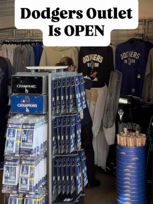 Dodger Stadium outlet is now OPEN! Located between left loge and left field pavilion! Go get your deals! #dodgers #ladodgers #MLB #losangeles #dodgerstadium 