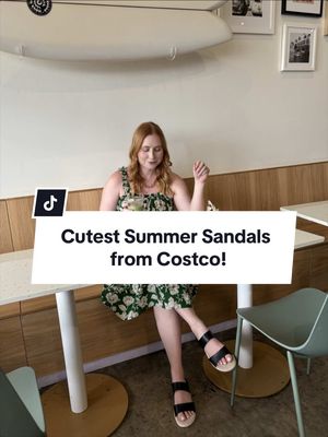Summer sandals from @Costco Wholesale ?! #ad Yes 👏🏻 way! Grabbed 2 colors of these easy slip-ons from Kensie at Costco to wear all summer long. Order your own pair at costco.com or head to your local store to find them on sale for under $20!! #costcofinds #costcoshopping #costcofashion #summersandals 