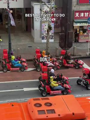 Trust me, this is better… Follow if you want more travel tips! #tokyothingstodo #tokyo #japantrip #mariokart