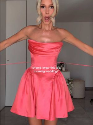 I want to hear your thoughts.. 🤔 @Boombaofficial ad #weddingguest #weddingguestdress #corsetdress #sarahzerafa 