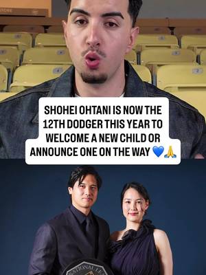 Shohei Ohtani is now the 12th Dodgers player to welcome a new child or announce a child on the way this season after he and his wife, Mamiko, had their second baby yesterday. It is incredible to see so many Dodgers growing their families 🙏💙 #dodgers #newborn #ohtani 