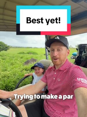 Day 5 of trying to make a Par with my son (alternate shot) #fatherandson #juniorgolf #golf #kidsgolf 