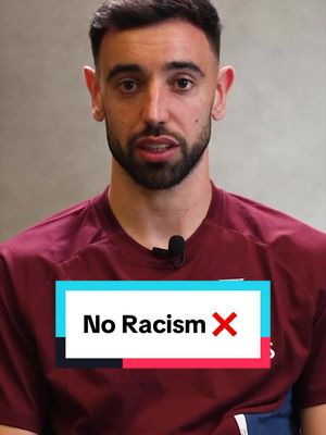 🗣️"Racism isn't something you see, it's something you feel." Portugal's @Bruno Fernandes calls for more respect in football, regardless of our differences.  He echoes the message of FIFA's #NoRacism campaign, reinforcing the organisation's clear, zero-tolerance position on racism in football and society.