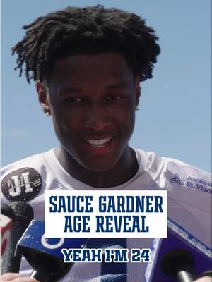 he’s 24 btw. #colts #saucegardner #age #24 #nfl 