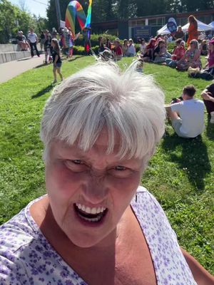 This one’s just too much fun! ##liveyourbestlife##isupport##bainbridgeislandpridefestival##lovegrama##gramacarolyn