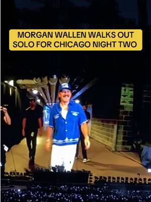 That dance! Morgan Wallen kills his solo walk out in Chicago for night two of his Still The Problem 2026 Tour 🔥 #morganwallen #morganwallenconcert #TickPick #morganwallenwalkout 