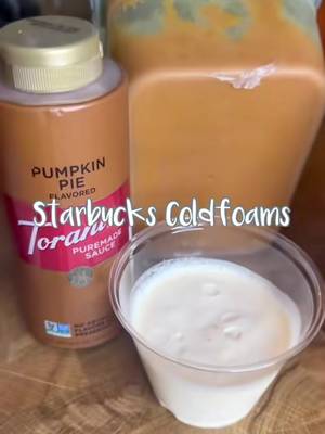 Reposting to S A V E lives - last time I was told that Starbucks uses their sweet cream to make all cold foams which means 1 tbs vanilla syrup + 2 tbs milk + 3 tbs heavy whip cream ; BUT - I can taste the difference so this is how I make mine. #coldfoam #starbuckscoldfoam #coldfoamathome #coldfoamrecipe #starbucks 