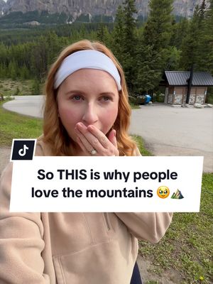 So emo 🥹⛰️ visiting the mountains in #banff for the 1st time!! I get the hype. #banffnationalpark #banffcanada #banffalberta #mountainviews