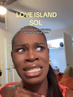 Nahhhh!!! SOL GET BEHIND ME!!! Im a SOLdier!!! Yall are overly bugging! #LoveIsland #sol #loveislandseason8 