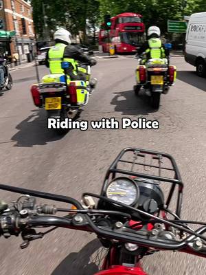 Ride along with the Police. My security 👀🌚 This was for the Two Wheels for Life charity when I was asked to transport a bike across town to the bike shed show! It was a super fun experience! Say hi if you see me whizzing around  Love you x . #harveyridesbikes #police #goodvibes #london #gopro
