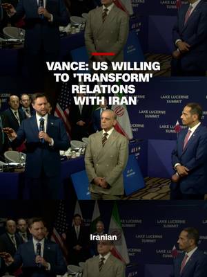 Vice President JD Vance said the United States is willing to "fundamentally transform" its relations with Iran ahead of a high-stakes meeting with the country in Switzerland. Vance also commented on efforts to solidify a ceasefire in Lebanon. #CNN #News
