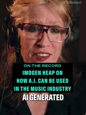 Pushing music into the future takes creativity, curiosity and a clear vision for what comes next. 🎧✨ In this episode of #BillboardOnTheRecord, Grammy-winning singer, songwriter and producer #ImogenHeap breaks down how AI is reshaping music. From the rise of AI-generated artists to the blurring line between human and machine-made sound, Heap dives into why the industry urgently needs better metadata and identity layers, how her “ai.mogen” project sparked conversation and what artists stand to gain (or lose) as tech accelerates. Out now on Spotify, Apple Podcasts & YouTube!