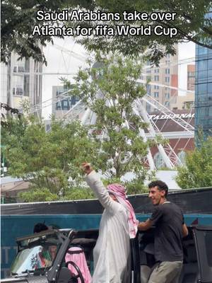 Saudi Arabians take over Atlanta for fifa World Cup #symonewiththesports #fifaworldcup #worldcup2026 