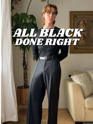 All black is only classy when done right. What do you think? #mensfashion #outfitinspo #outfitidea #allblackoutfit 
