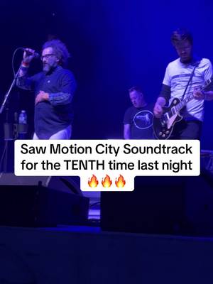 Our days may be numbered, and following that logic, this was my TENTH time seeing the magical Motion City Soundtrack. Love the new album so much and so stoked they played the first show at the Mystic Lake Amphitheater!! :) #motioncitysoundtrack #mysticlakeamphitheater 