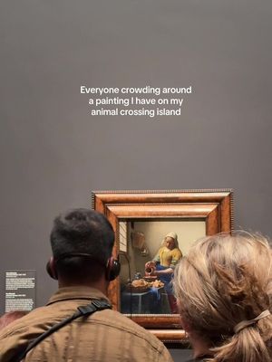 Animal crossing vs real museum #milkmaid #acnh 