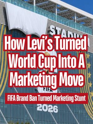 Levi's takes full advantage of FIFA brand ban at World Cup and turns the logo ban into a marketing move. #levis #worldcup #marketing 
