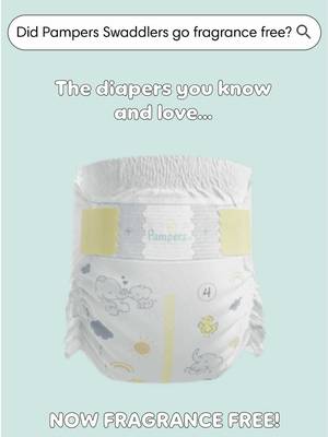 You asked 🤝 We listened. Pampers Swaddlers are now fragrance free, with the same overnight dryness and comfort you love. #PampersSwaddlers #FragranceFree #Diapers #BabyEssentials