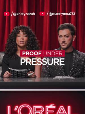 Introducing Proof Under Pressure! We put the L'Oréal Paris Infallible Setting Spray to the ultimate test so you don’t have to. Watch to see if it survives!  @MannyMua @Kristy Sarah @Monica Ravi-Conway @MELINDA MELROSE @Sydney Schiffer 