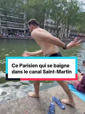 Je conseille la baignade 🤮😭 With @JUSTIN  #humour #pourtoi #paris #canalsaintmartin #canicule 